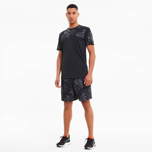 Printed Woven 8" Men's Training Shorts, Puma Black-Q4 AOP, extralarge-IND